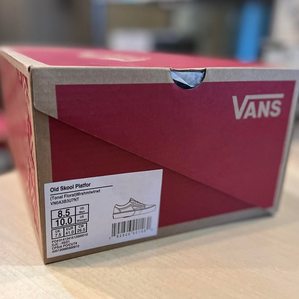 Vans Old Skool Platform Shoes Women's Tonal Floral - Picture 12 of 16